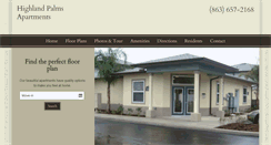 Desktop Screenshot of highlandpalms.com