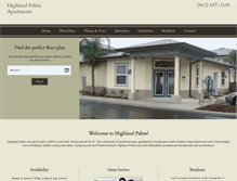 Tablet Screenshot of highlandpalms.com